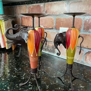 Elephant Candle Holders